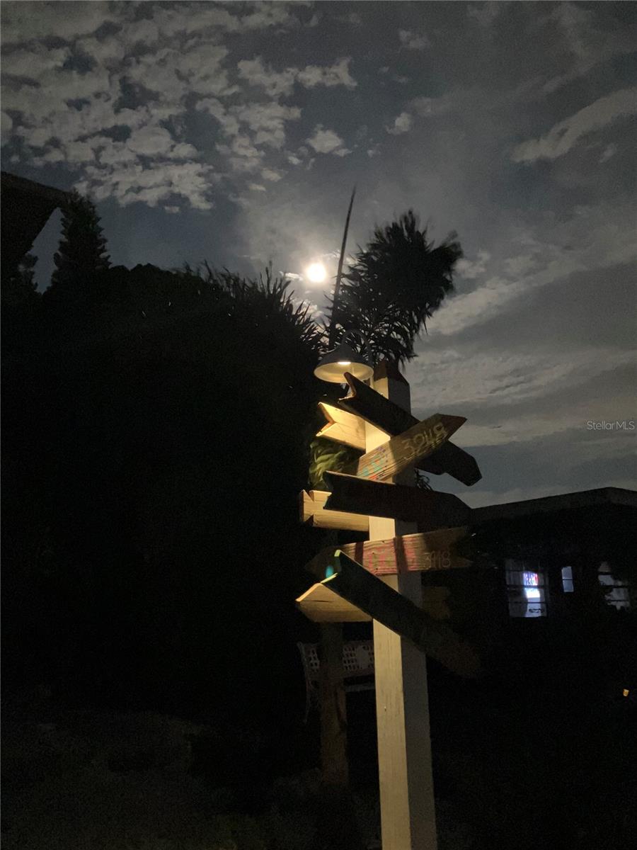 Night Photo with the Same Sign