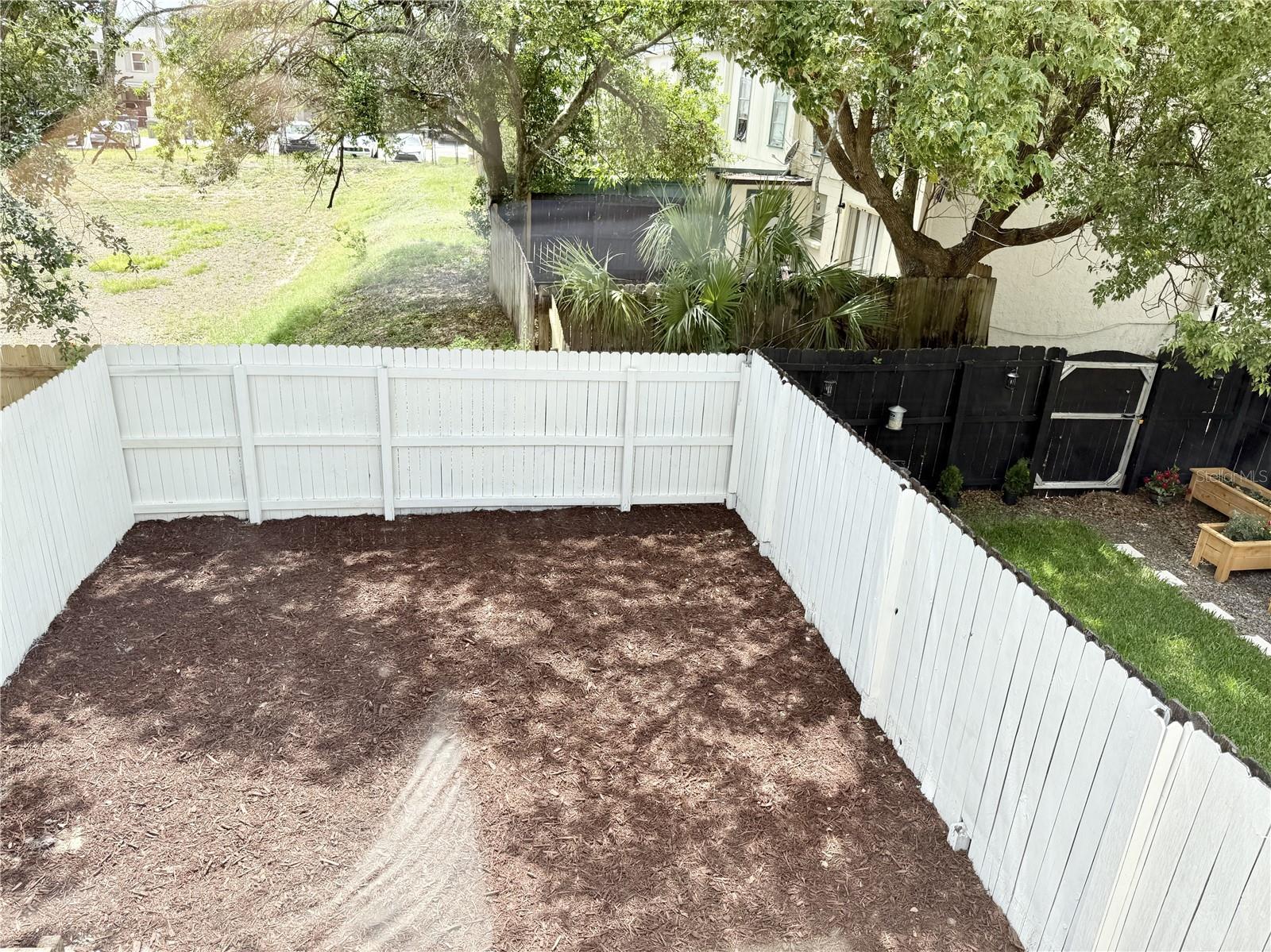 Backyard View from 2nd Story