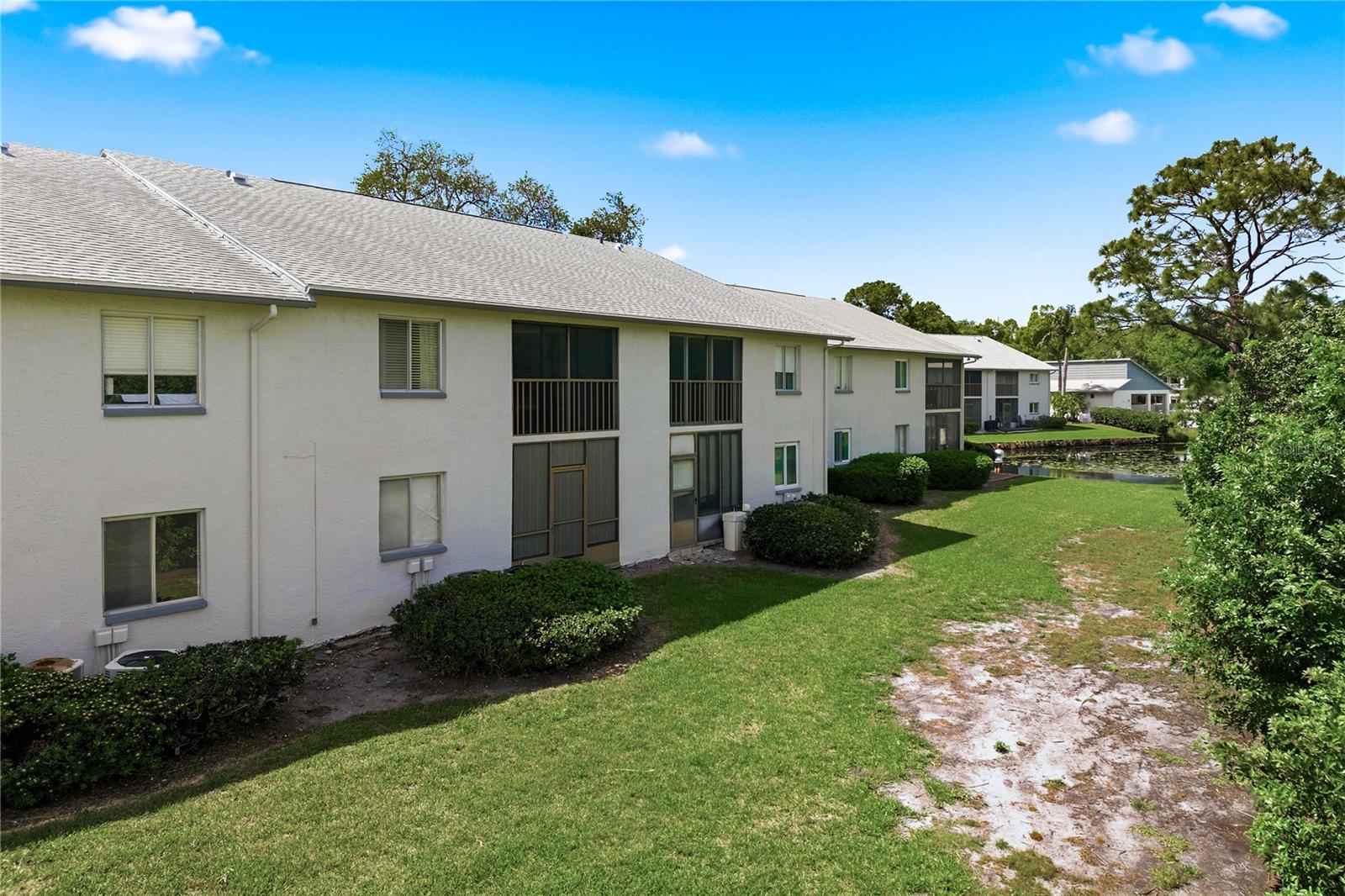 Rear view of complex