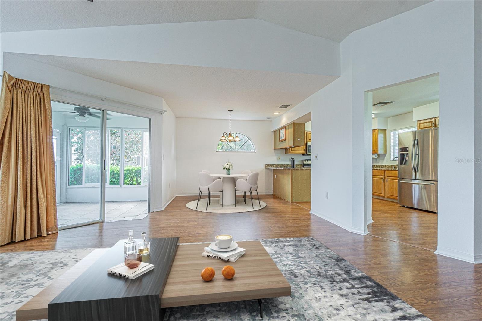 Great line of sight from Greatroom!