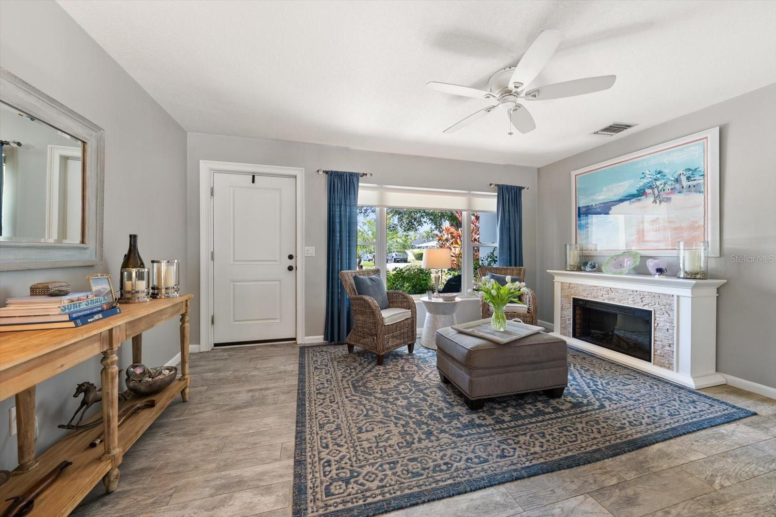 Living Space off of Front Door Entrance