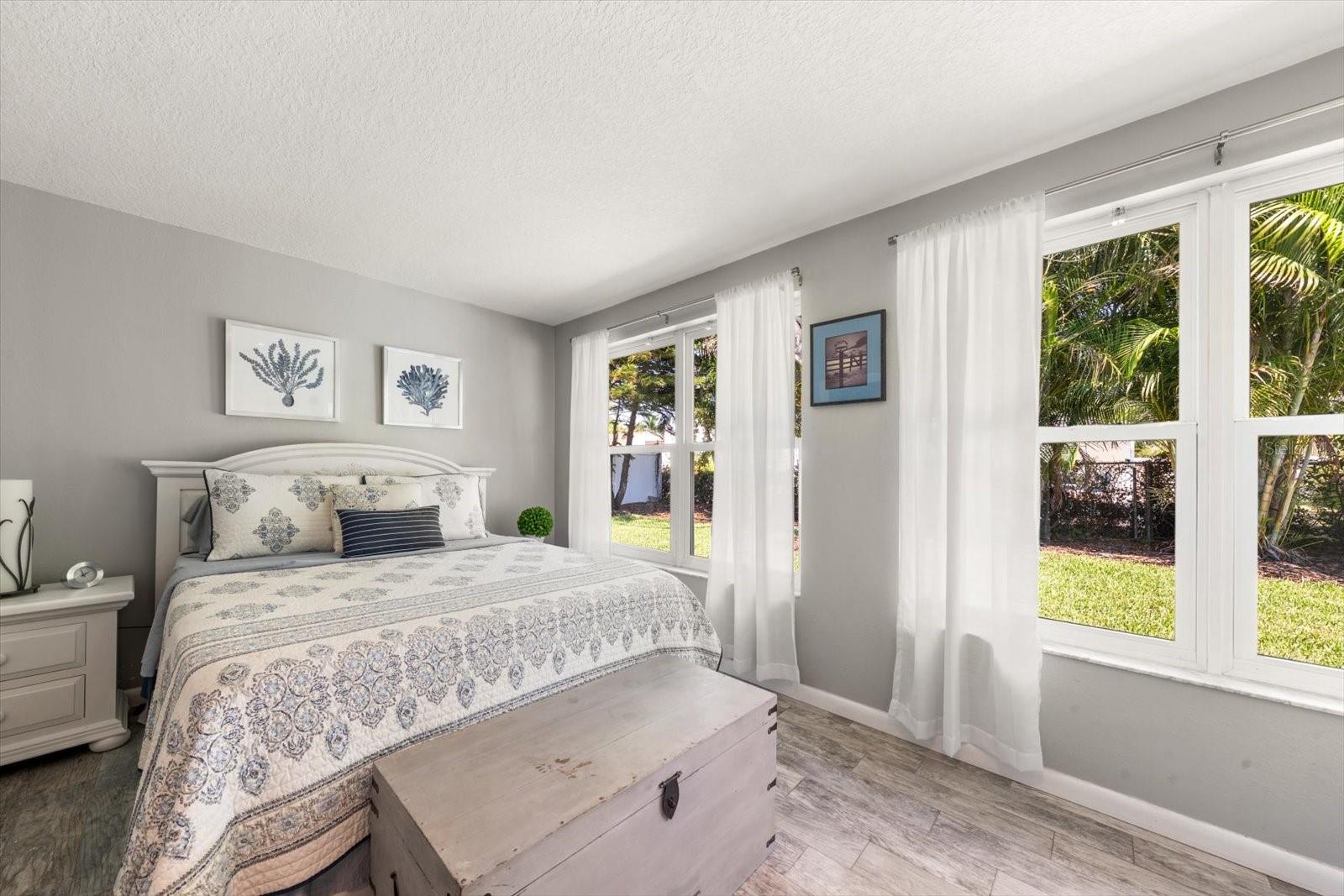 Bedroom #3 with Views to the Backyard