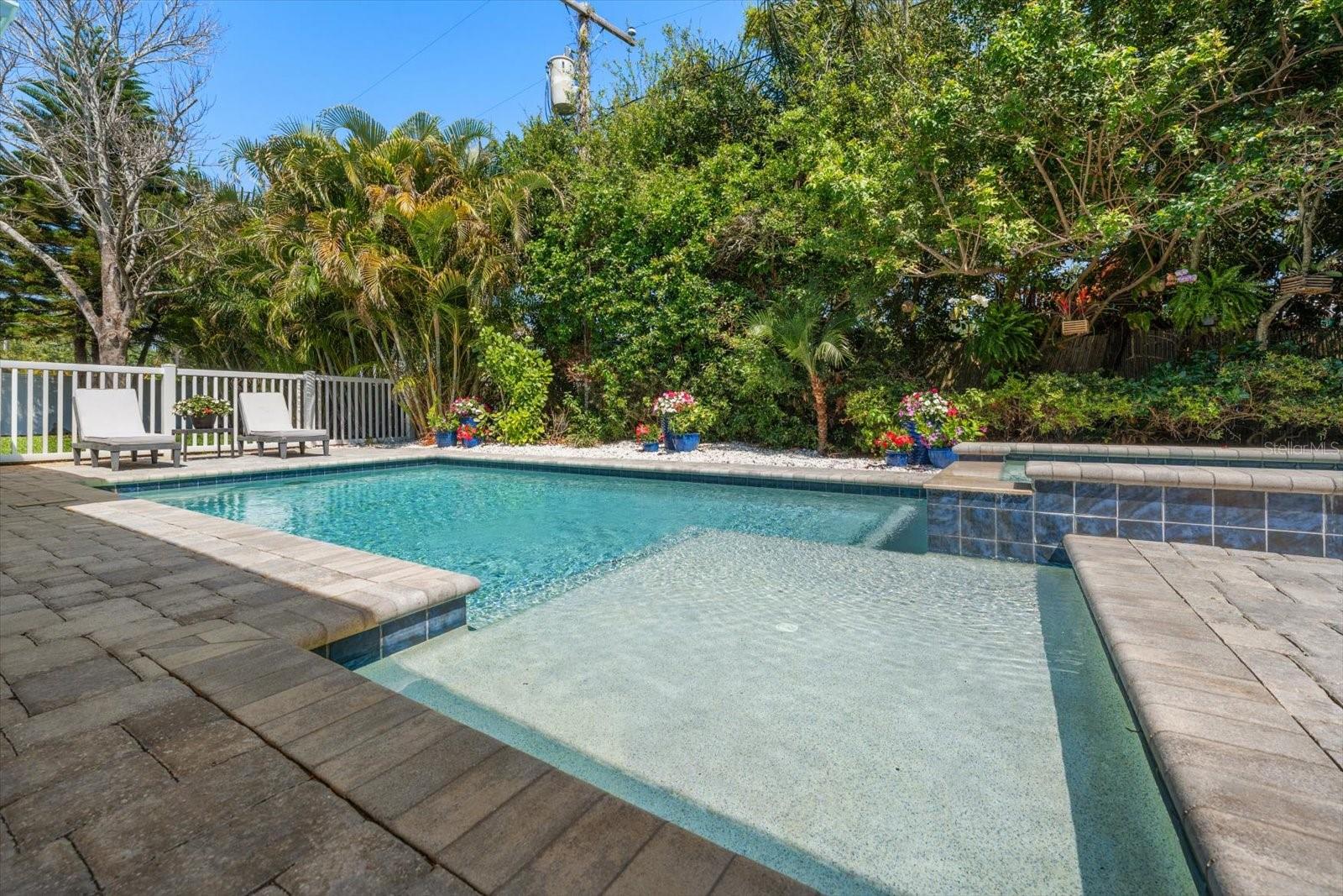 Pool View from Ledge of Pool