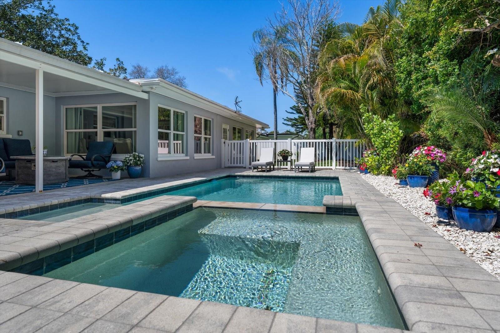 Spa and Pool View from other side