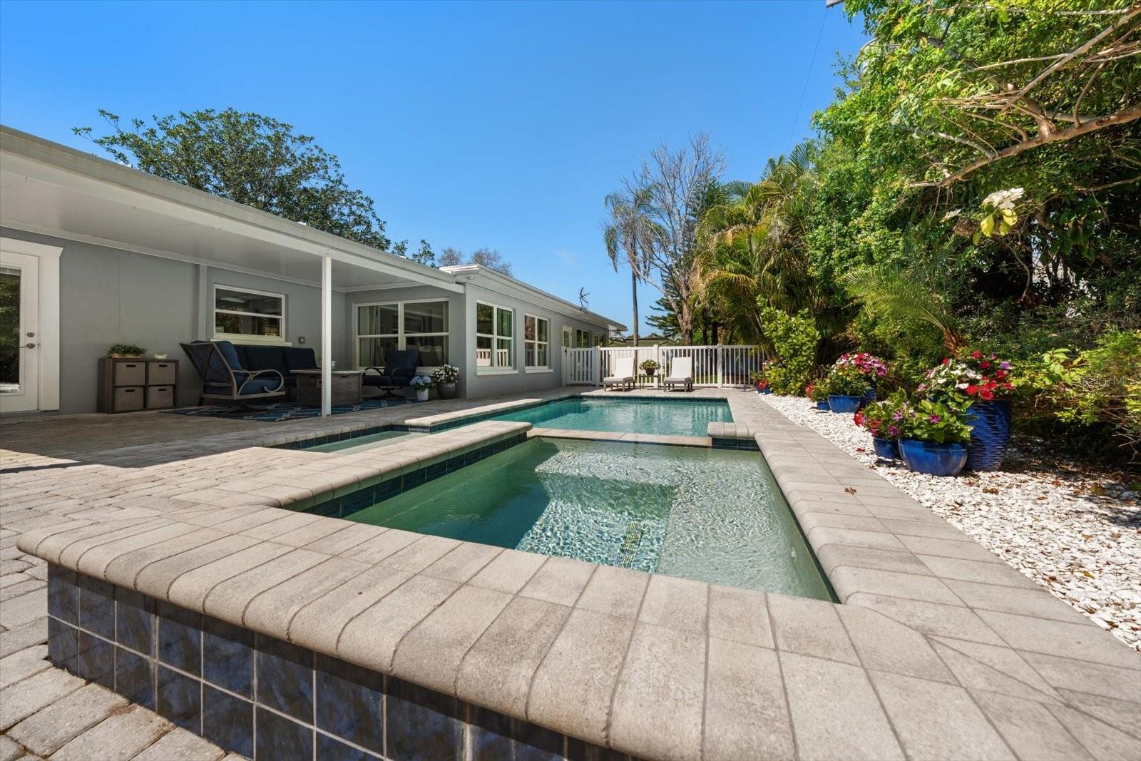 Spa and Pool View from other side