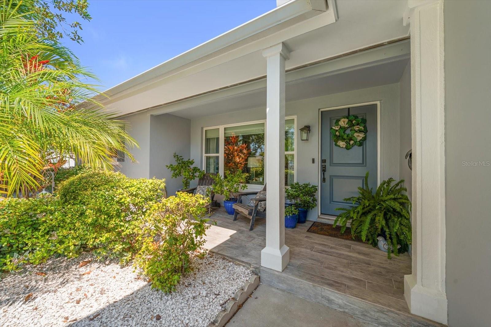 Front Door and Patio Space