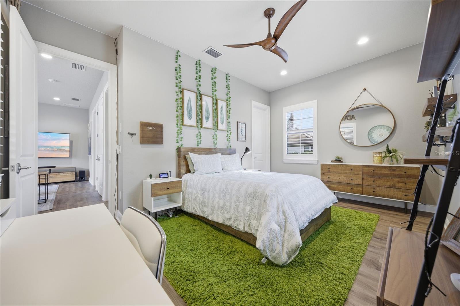 Bedroom 2 with Custom Closet