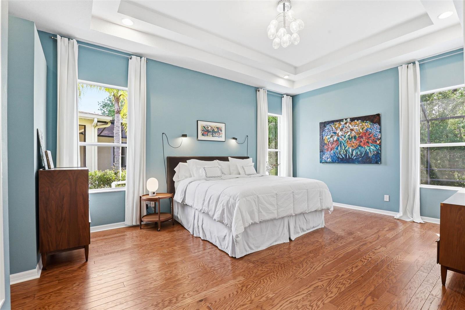 Primary Bedroom: Double Tray Ceilings