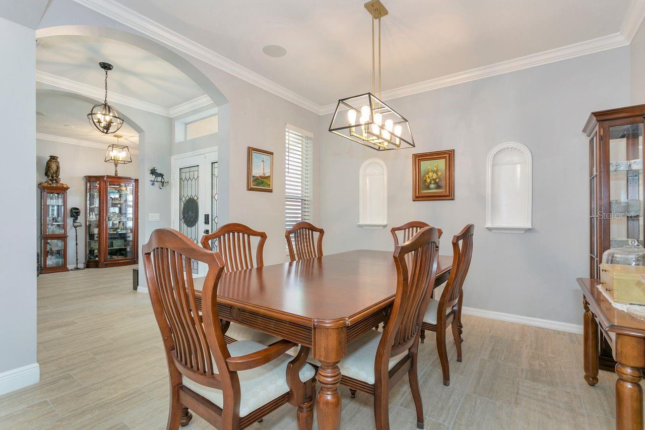 Formal Dining with Upgraded Chandelier