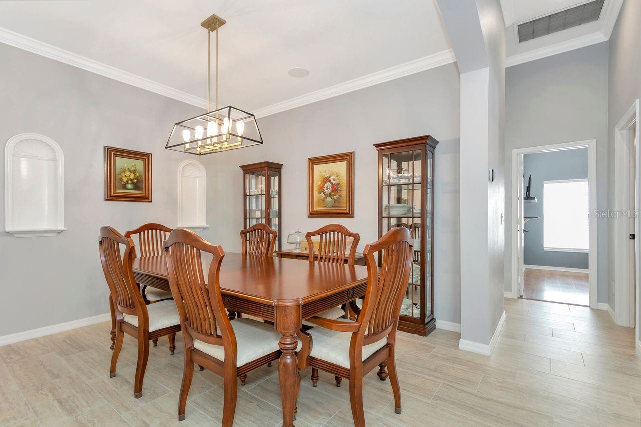 Formal Dining with Upgraded Chandelier