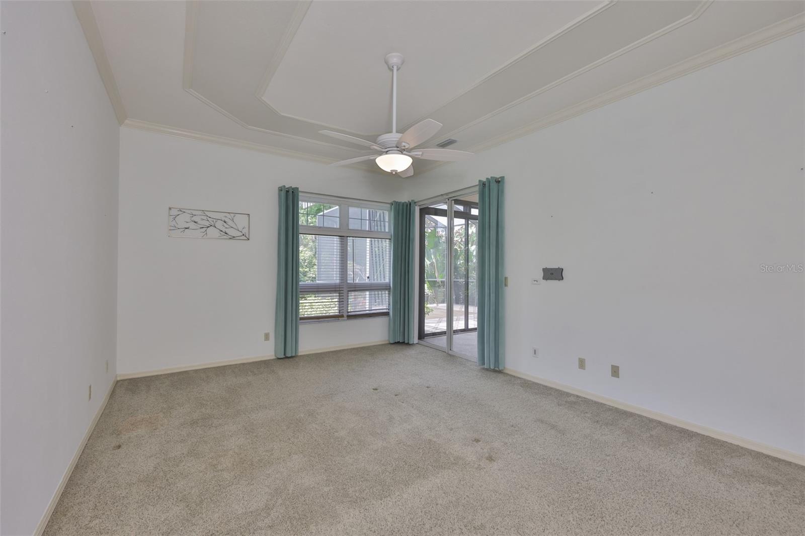 This spacious, ensuite is relaxing and comfortable, overlooking the back yard and conservation area.  NO Neighbors are behind you!