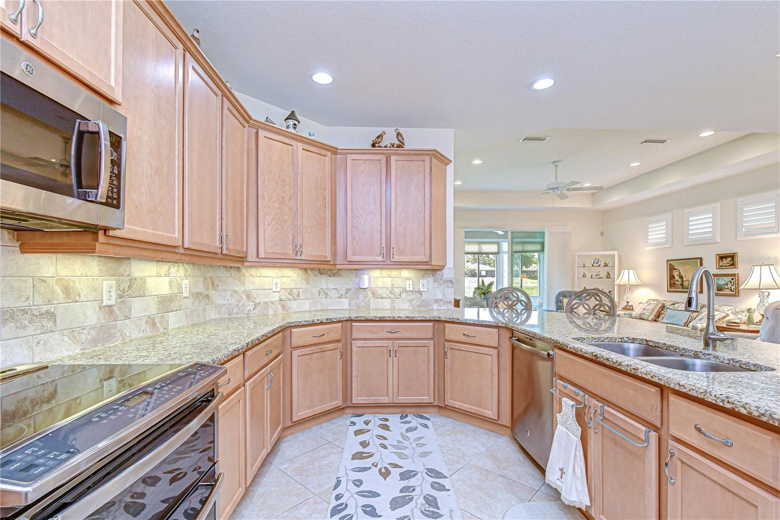 Stylish and durable granite surfaces.