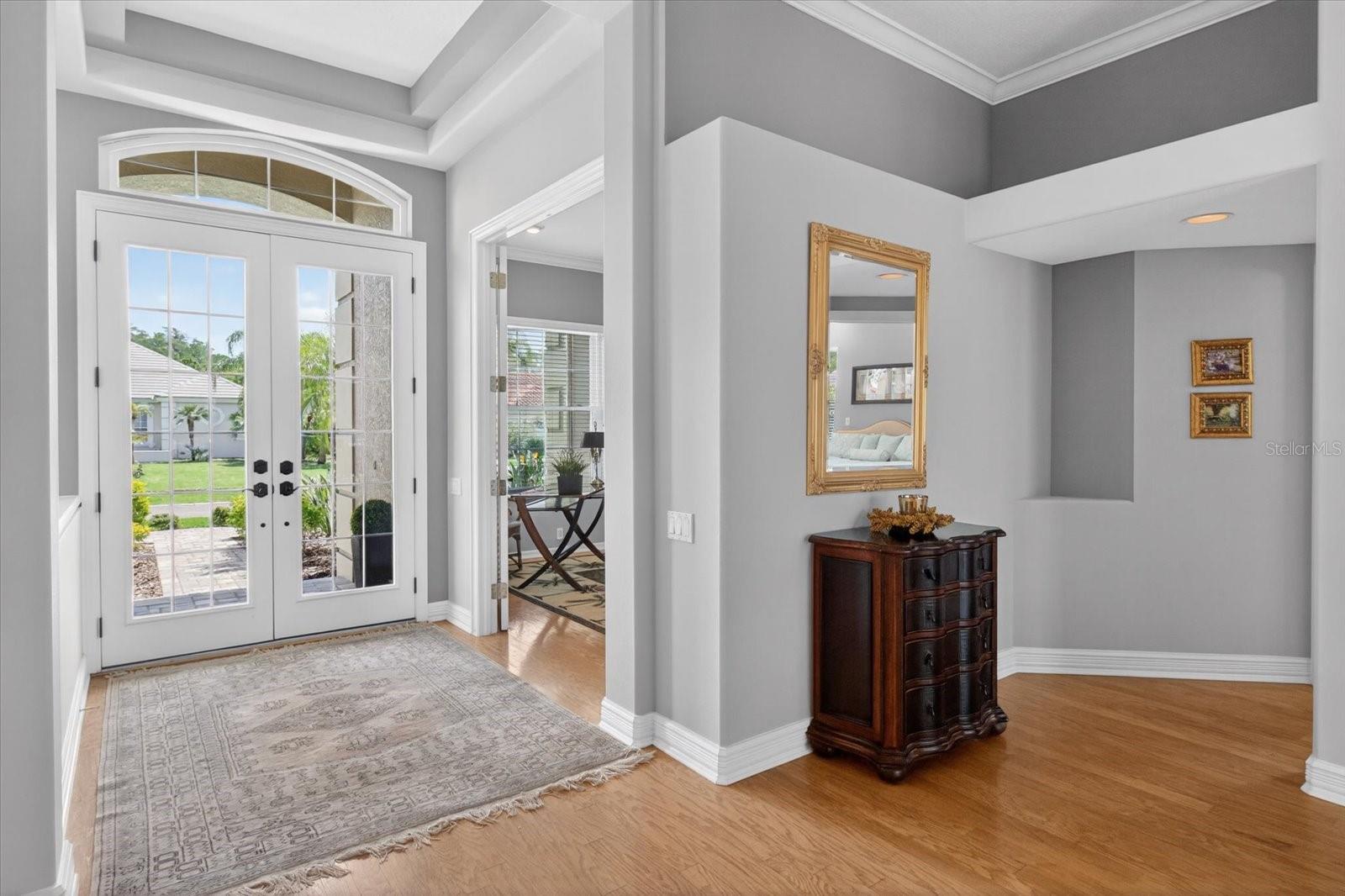 French Doors to the office