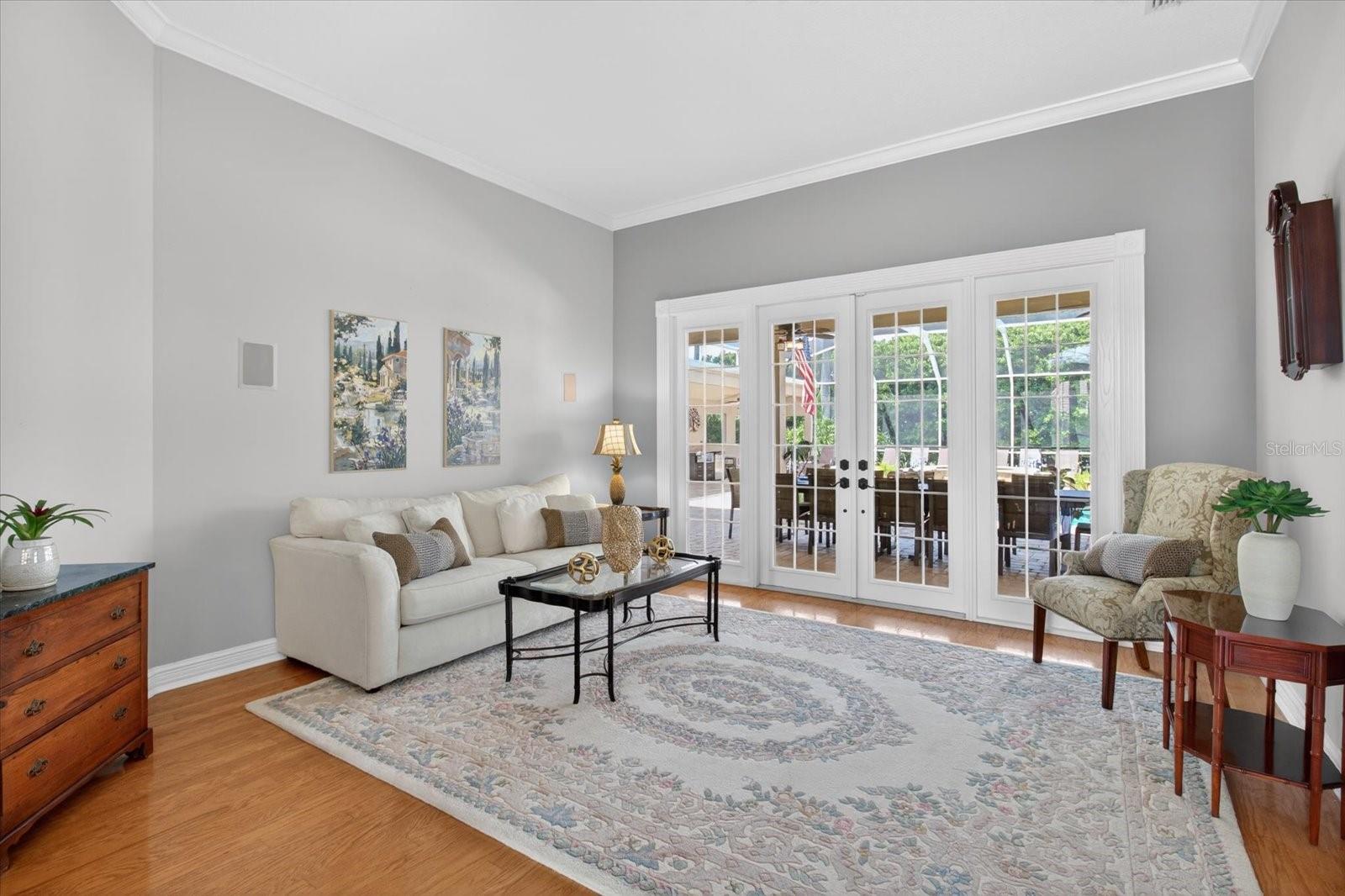 Large Living Room with high ceilings
