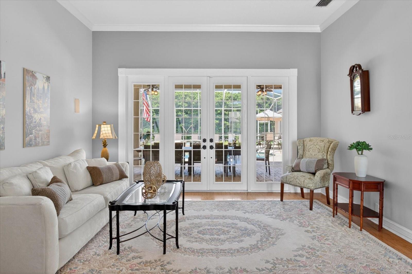 French Doors leading to the Lanai