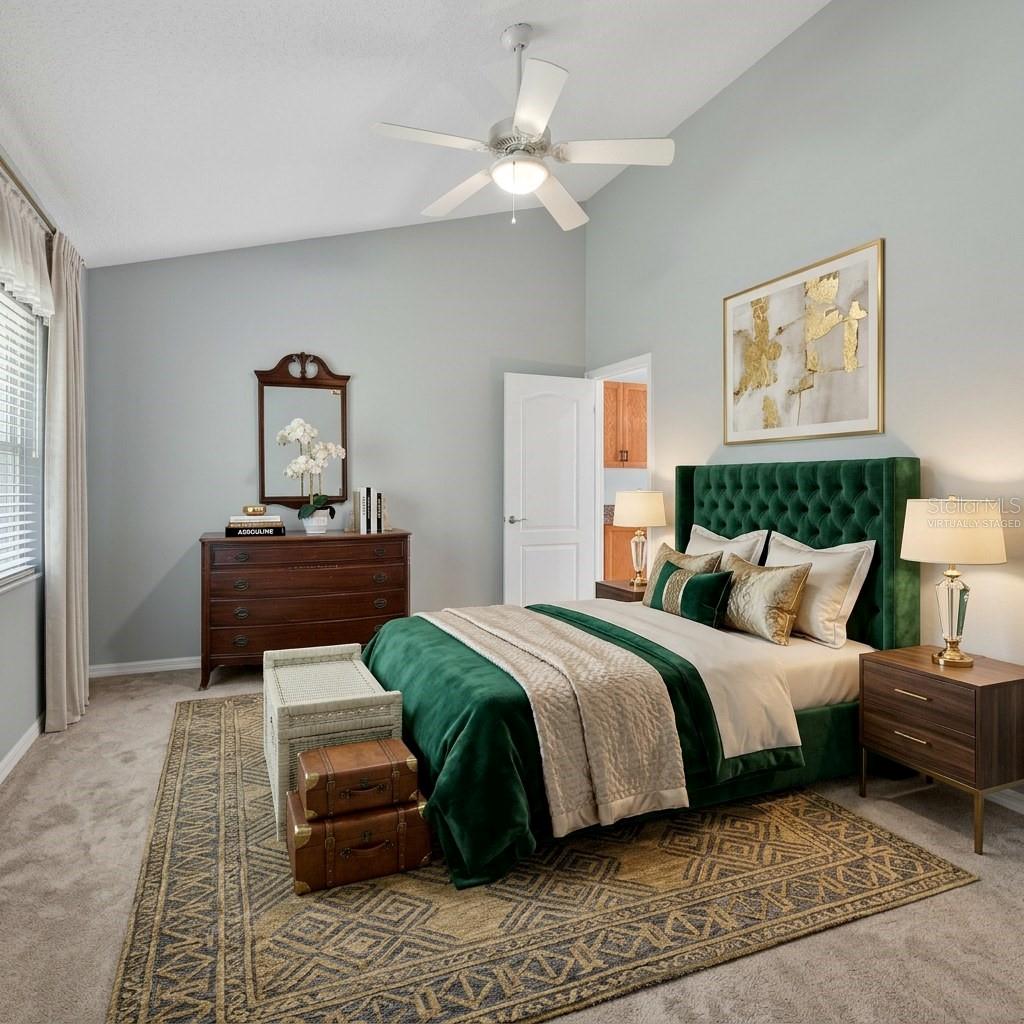 Virtually Staged 3rd Bedroom