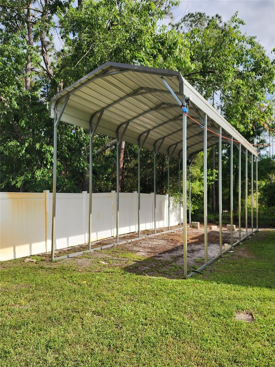 RV Parking Pad, Covered