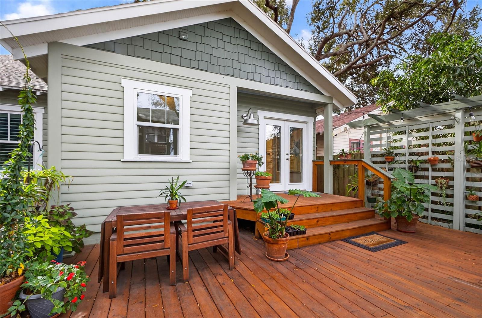 Multi-Level Wooden Deck