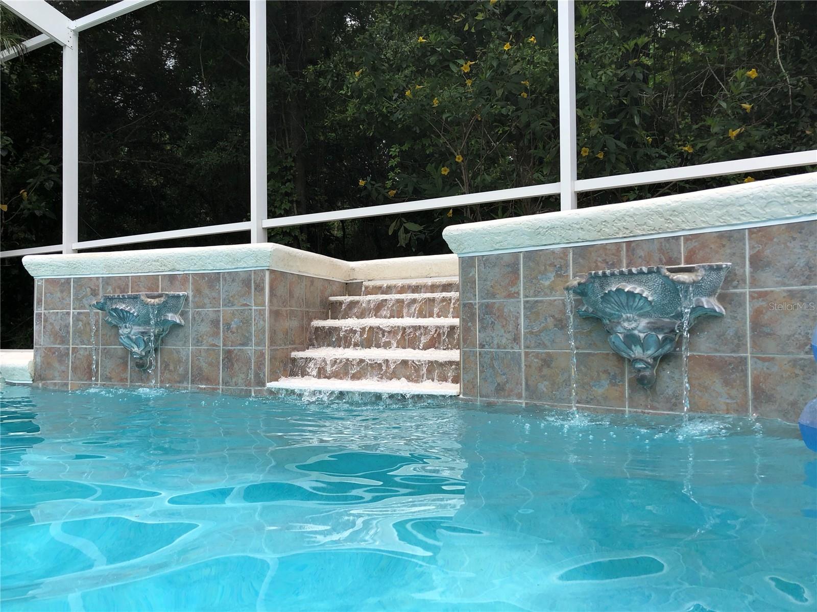 Listen to the relaxing sounds of nature and the waterfall