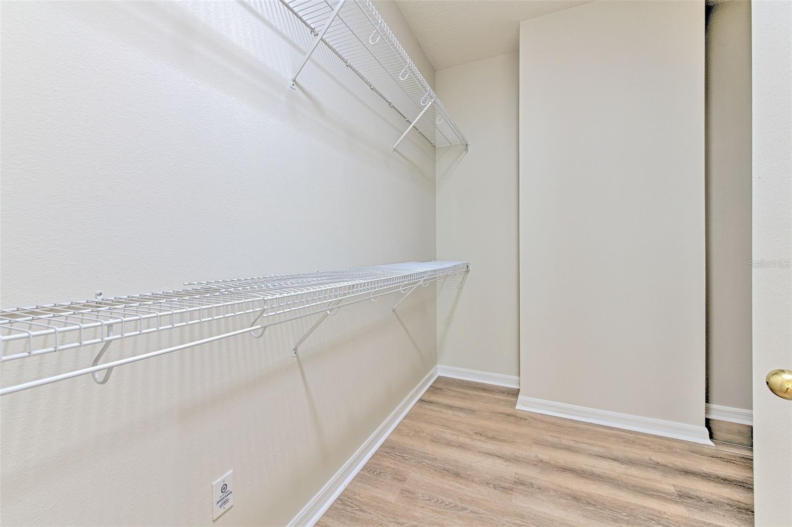 Primary walk-in closet