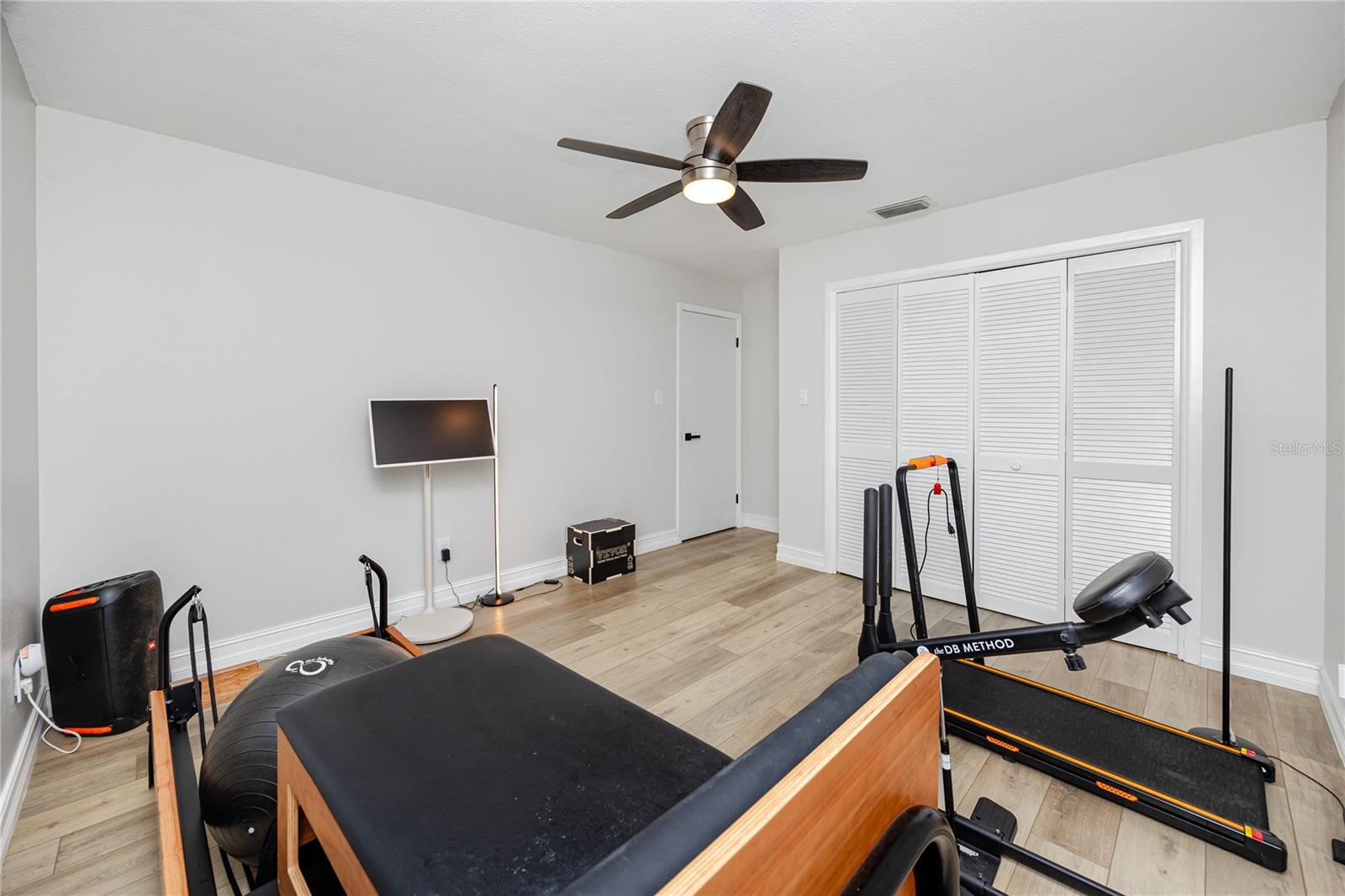 Guest room #3 currently set up as a gym