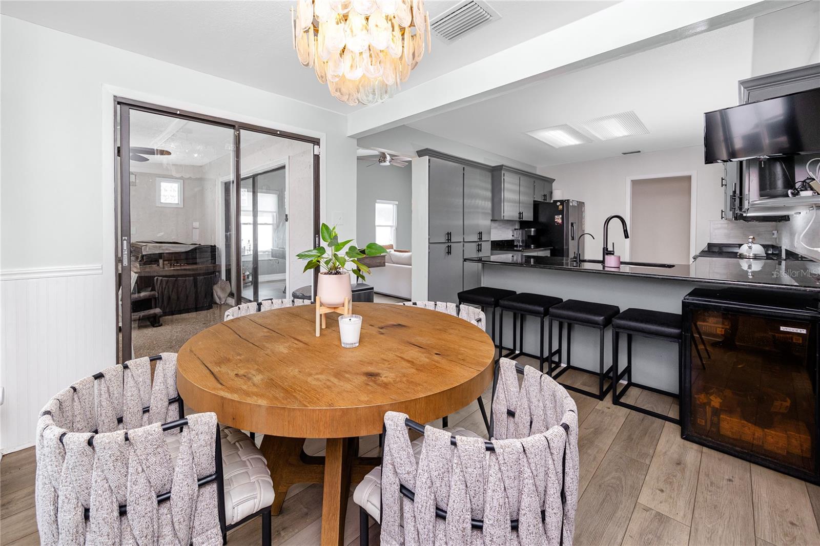 Eat in space in the kitchen!