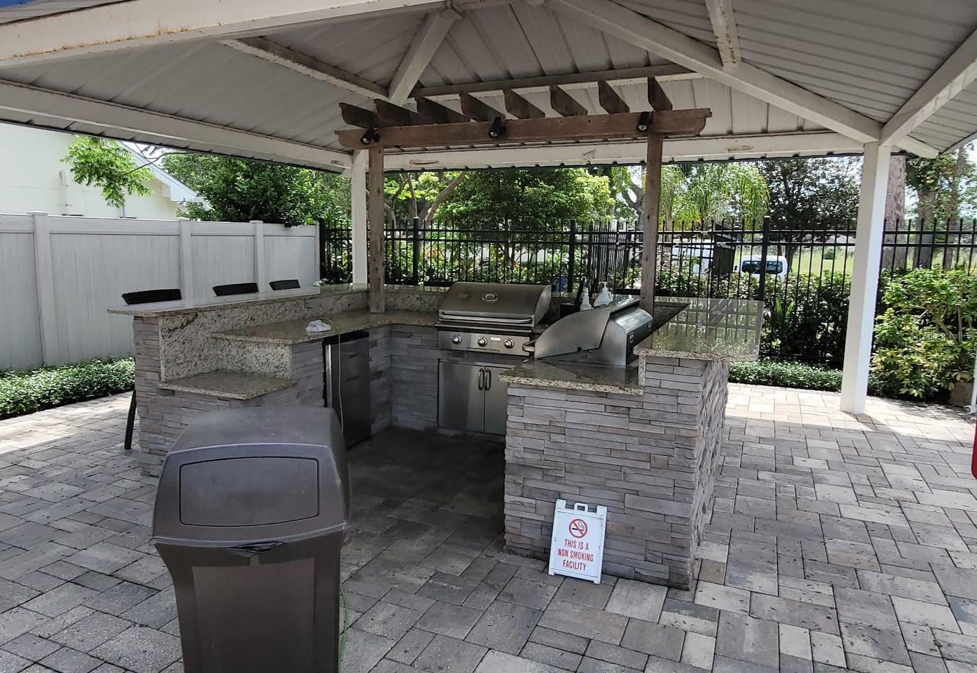 Community BBQ Grill area