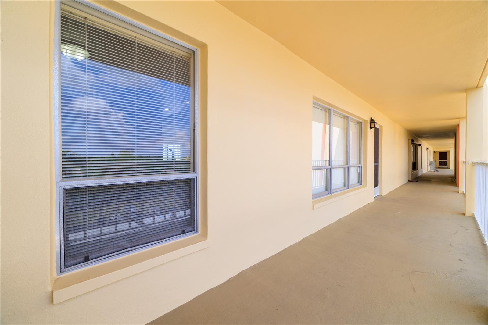 Wide hallways with plenty of space