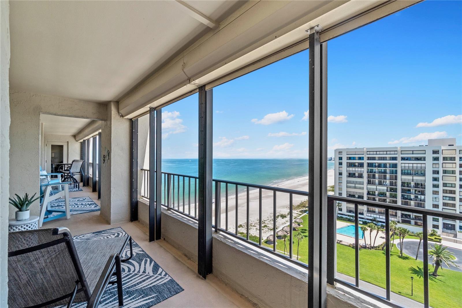 balcony #3 - 46 ft of outdoor space with gulf and intracoastal views