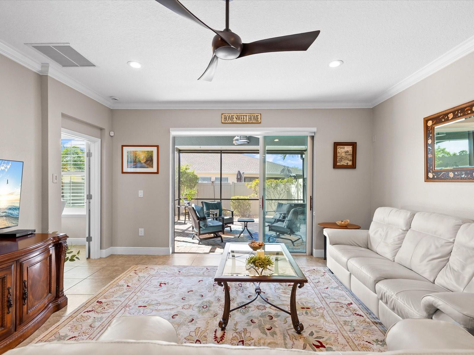 Sliders leading out to your outdoor living space