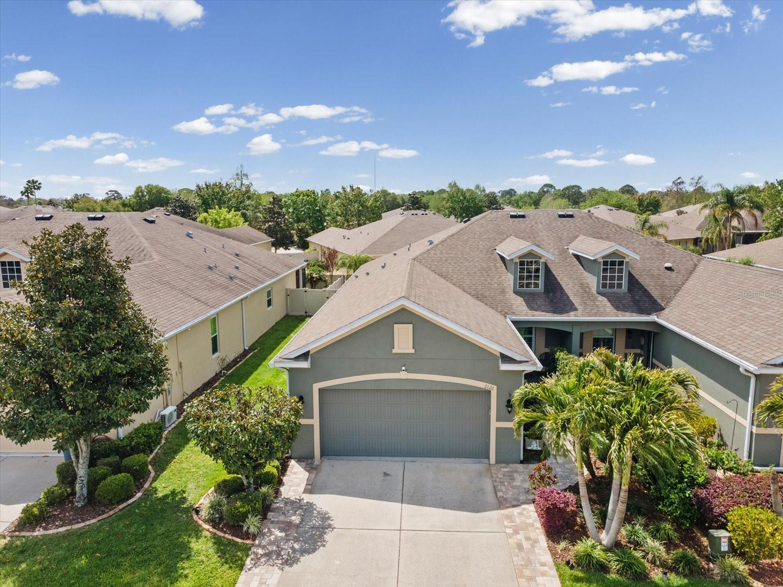 Good size 2-car garage