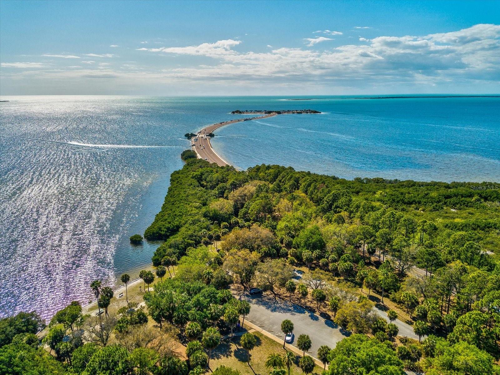 Nature Trails: The mainland portion includes hiking and biking trails, as well as a butterfly garden