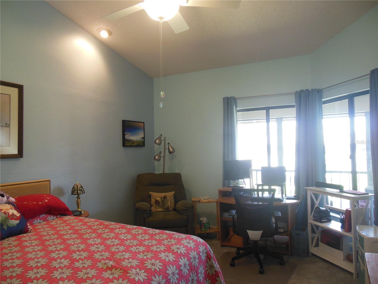 Spacious Master Suite with vaulted ceiling - room for master bed . . .