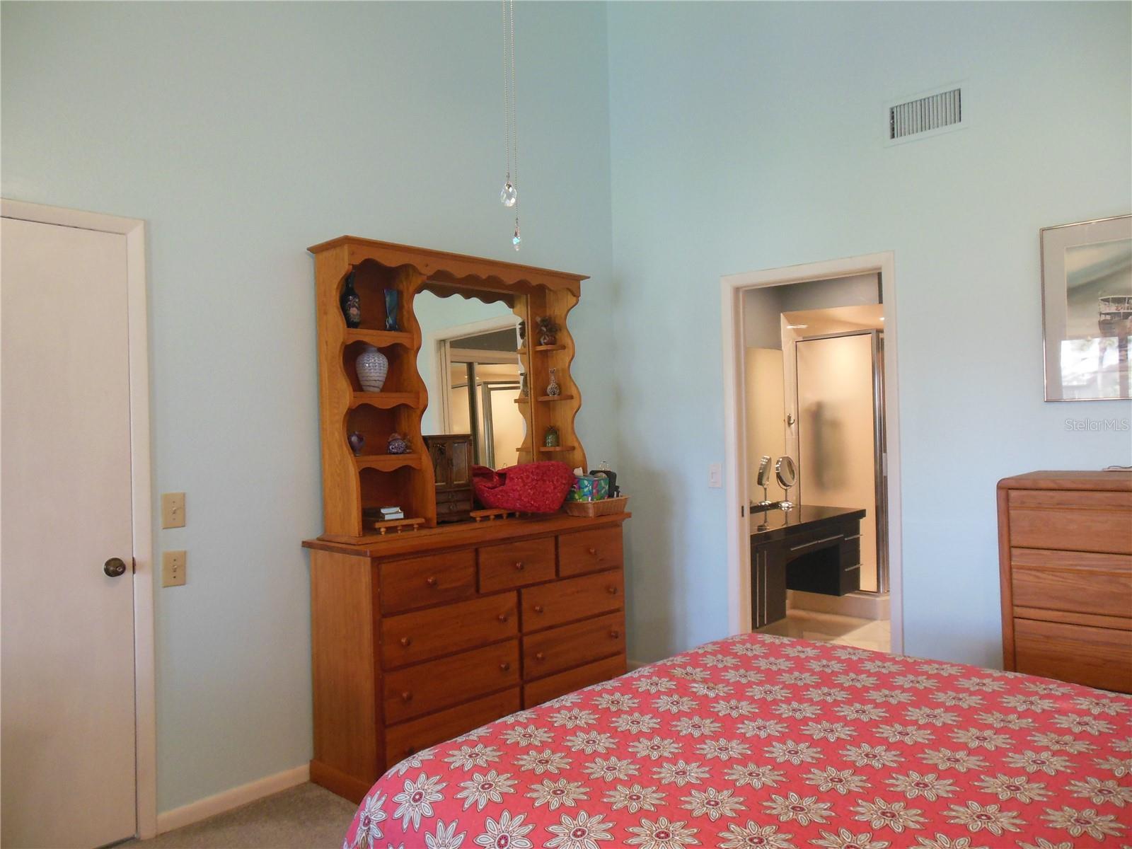 Spacious Master Suite with vaulted ceiling - room for master bed . . .