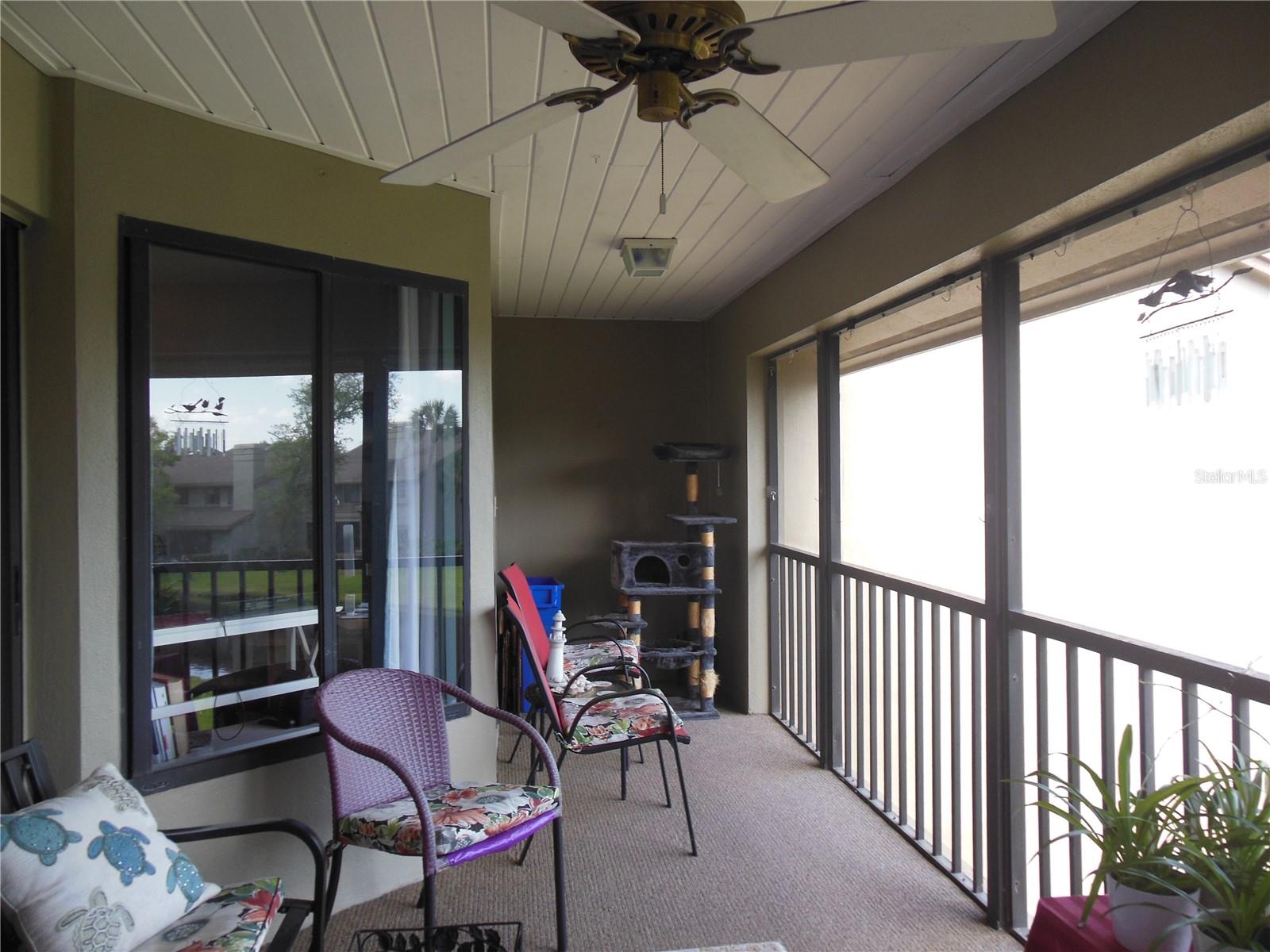 Lanai / Florida Room overlooking freshwater pond . . .