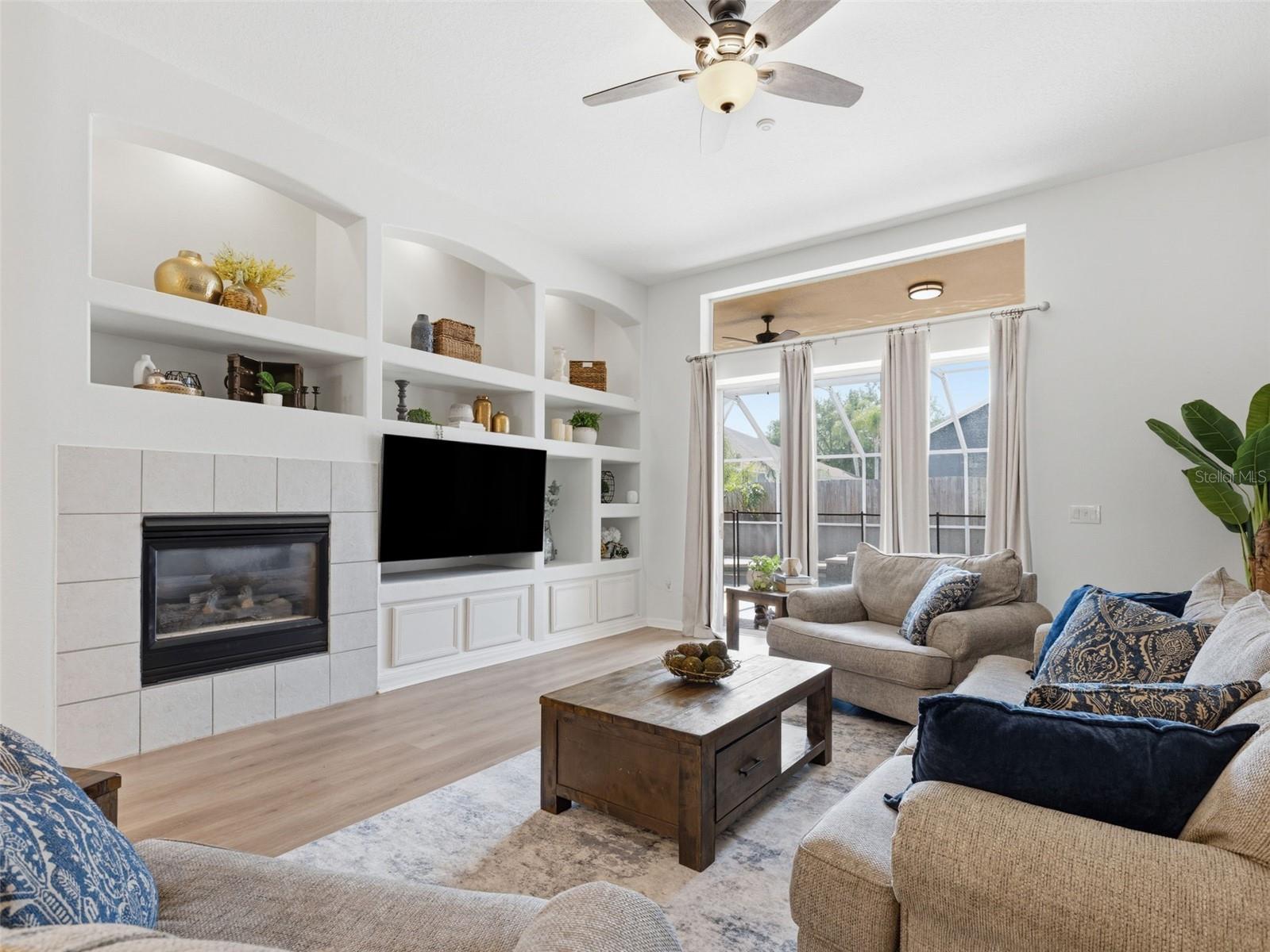 Your Beautiful Living Room With Views To Your Pool