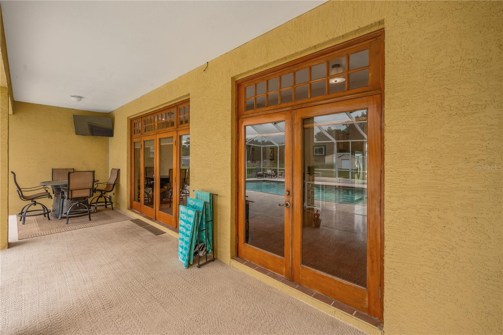 There is ample covered space for entertaining to continue comfortably, even during those quick summer showers.