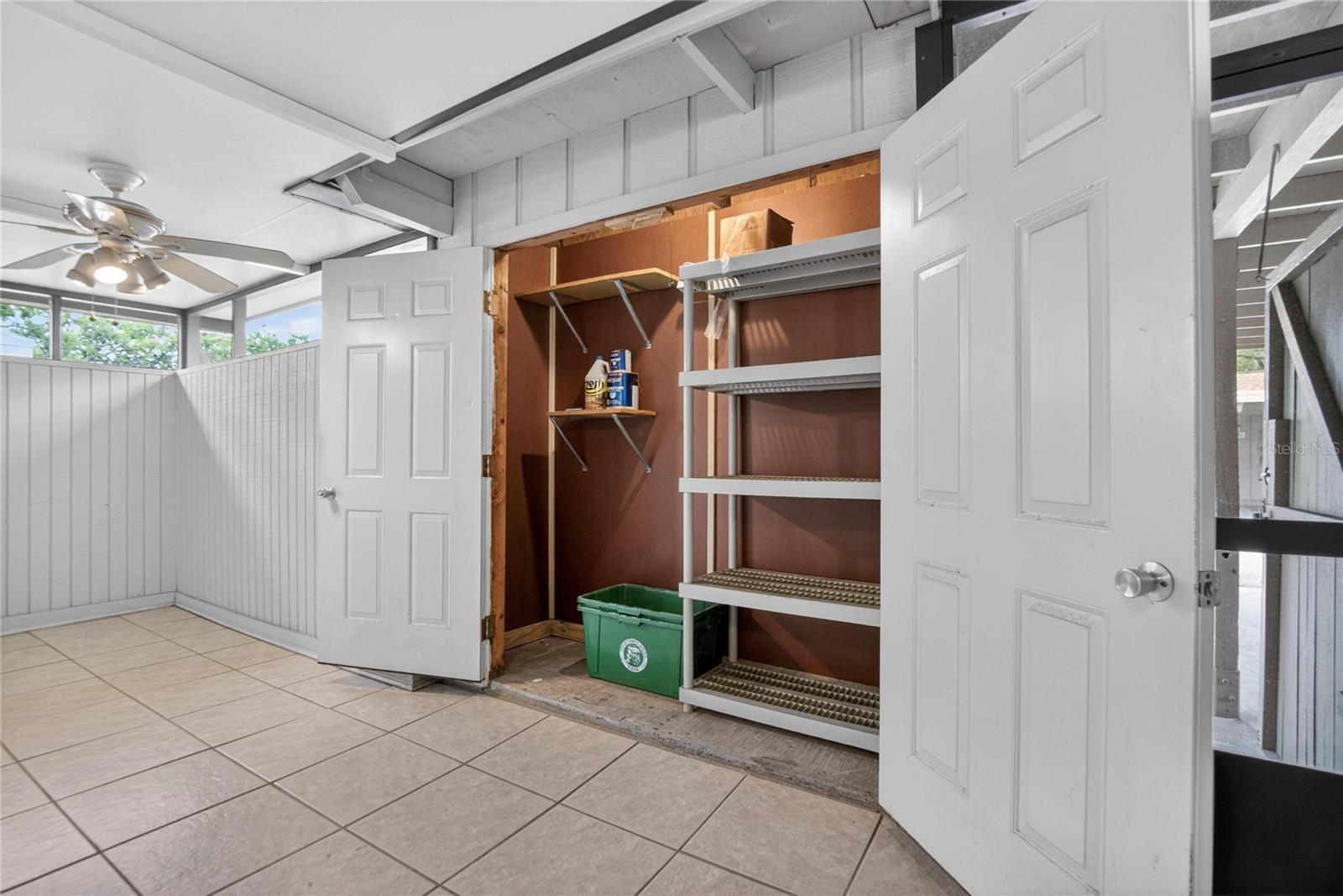 rear lanai storage shed