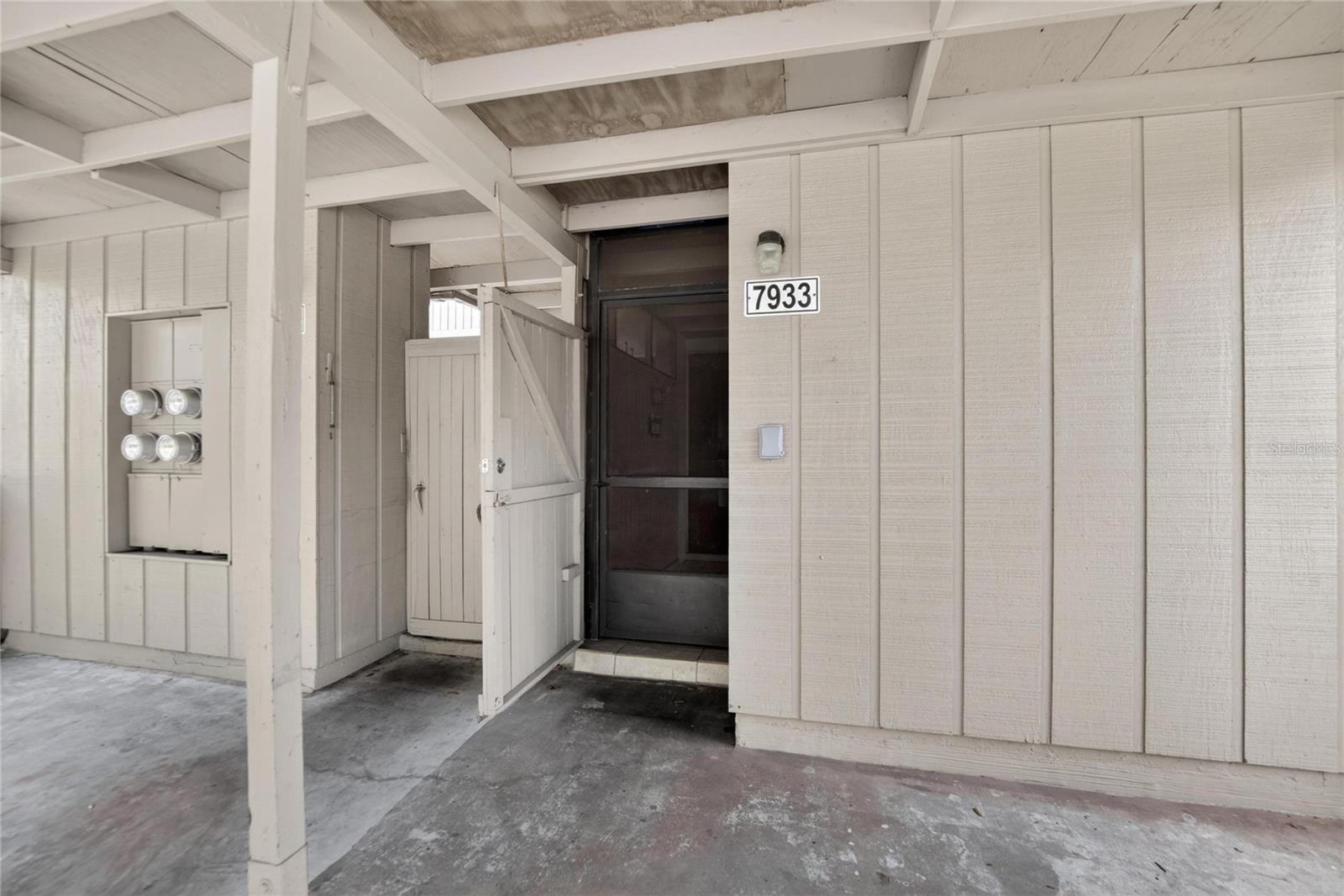 rear lanai entry