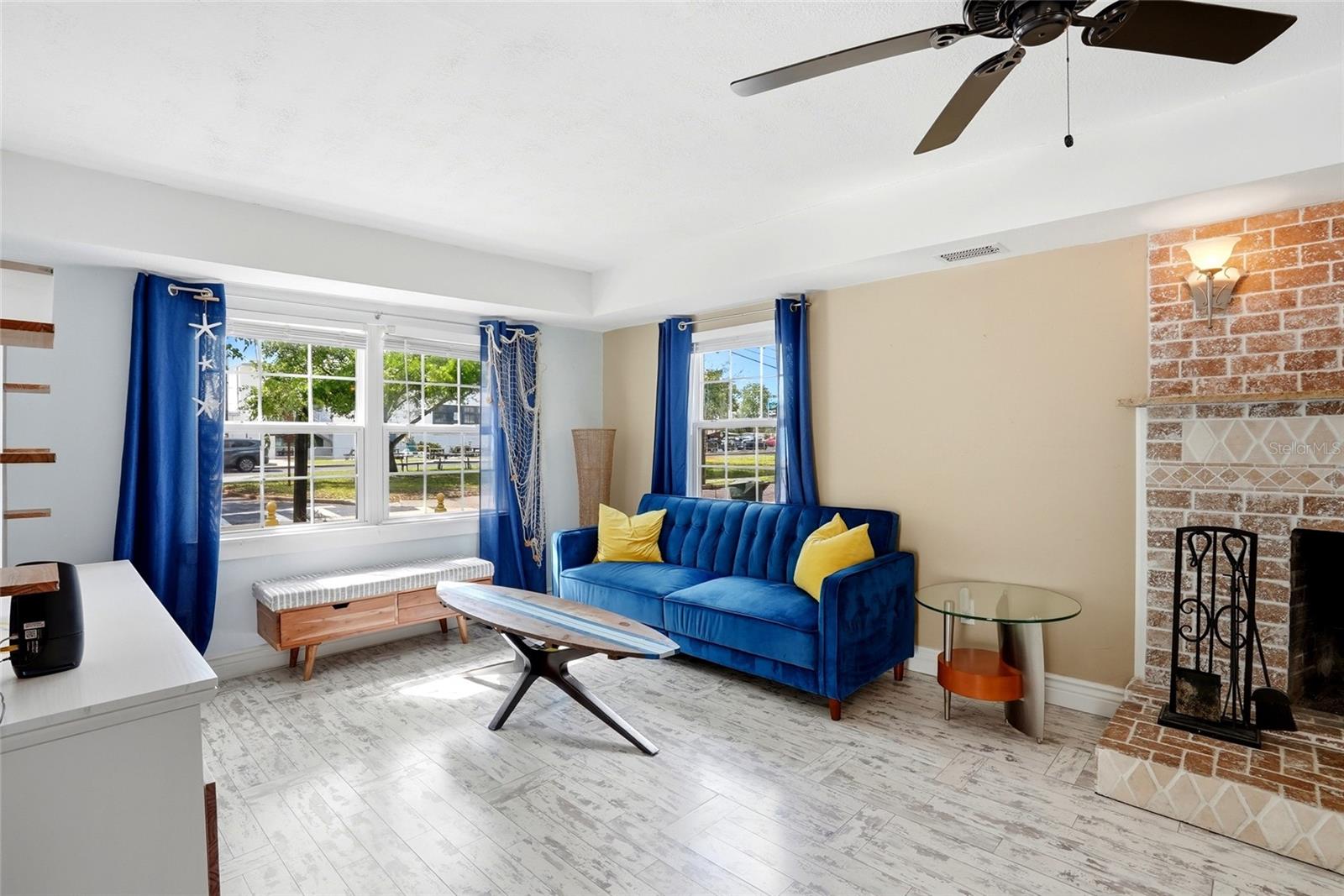 Living Room with Fireplace