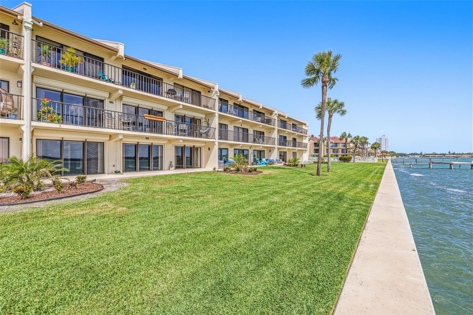 Back view of condo