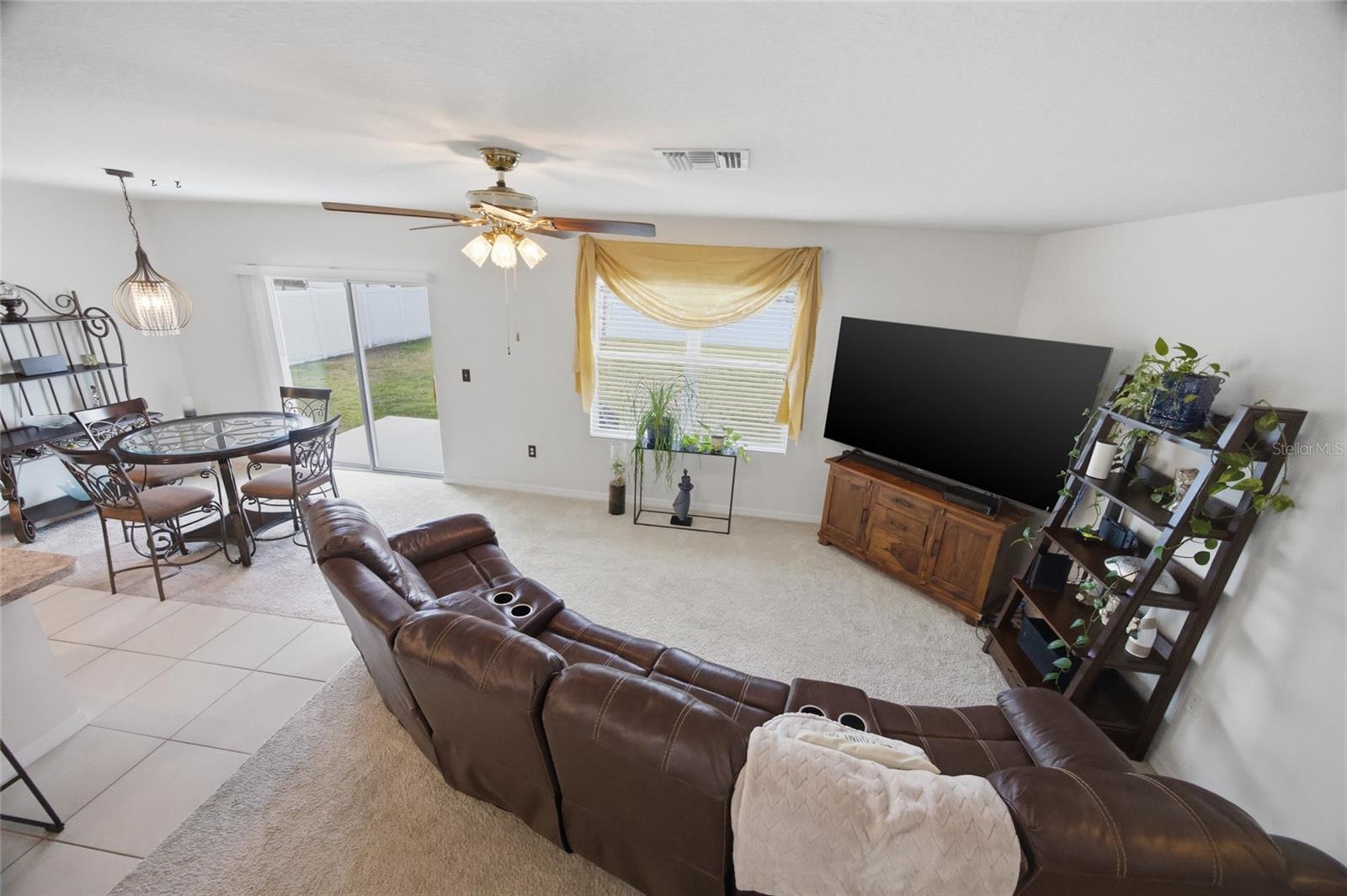 Custom dining light & ceiling fan