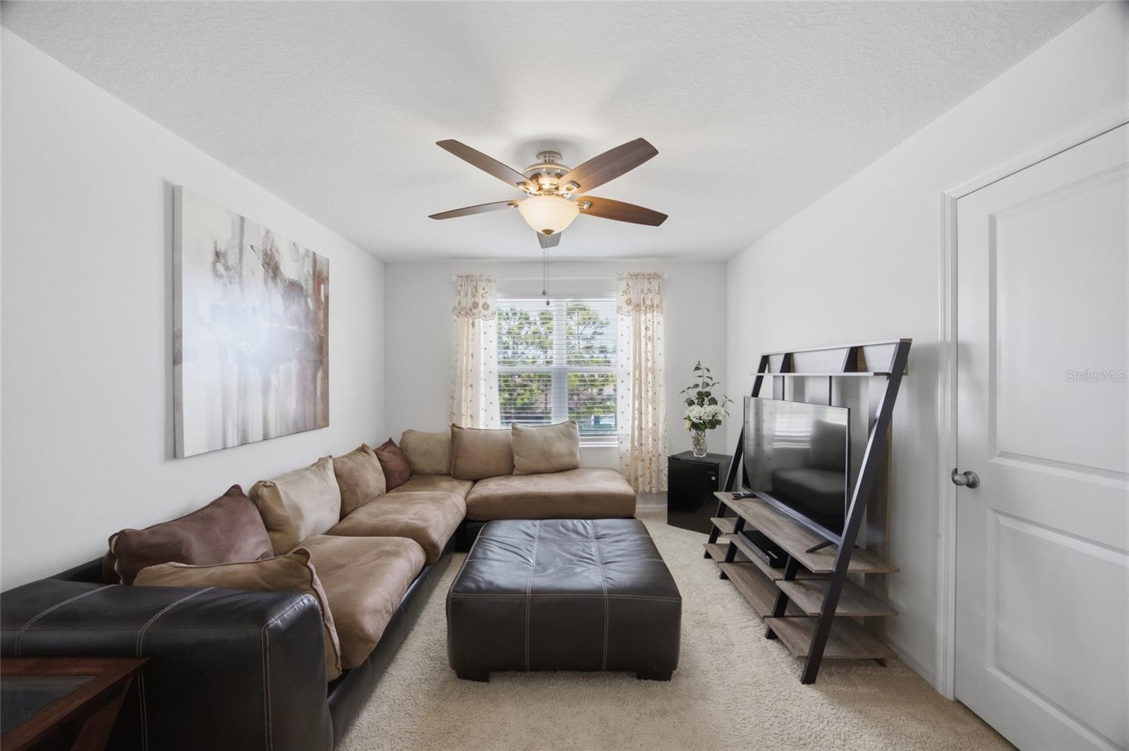 loft area is perfect for movie night