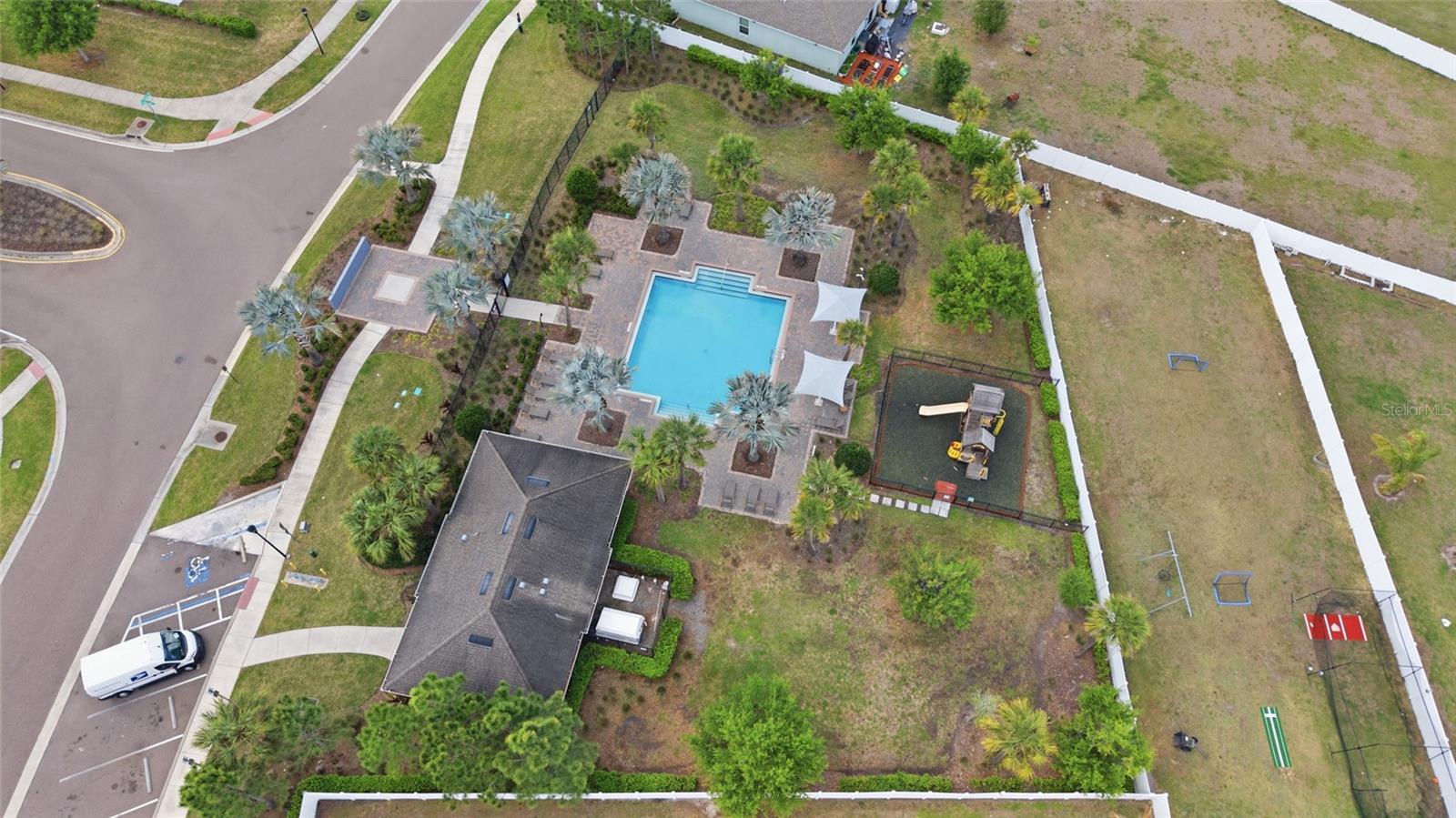 quick walk from your front door to the pool