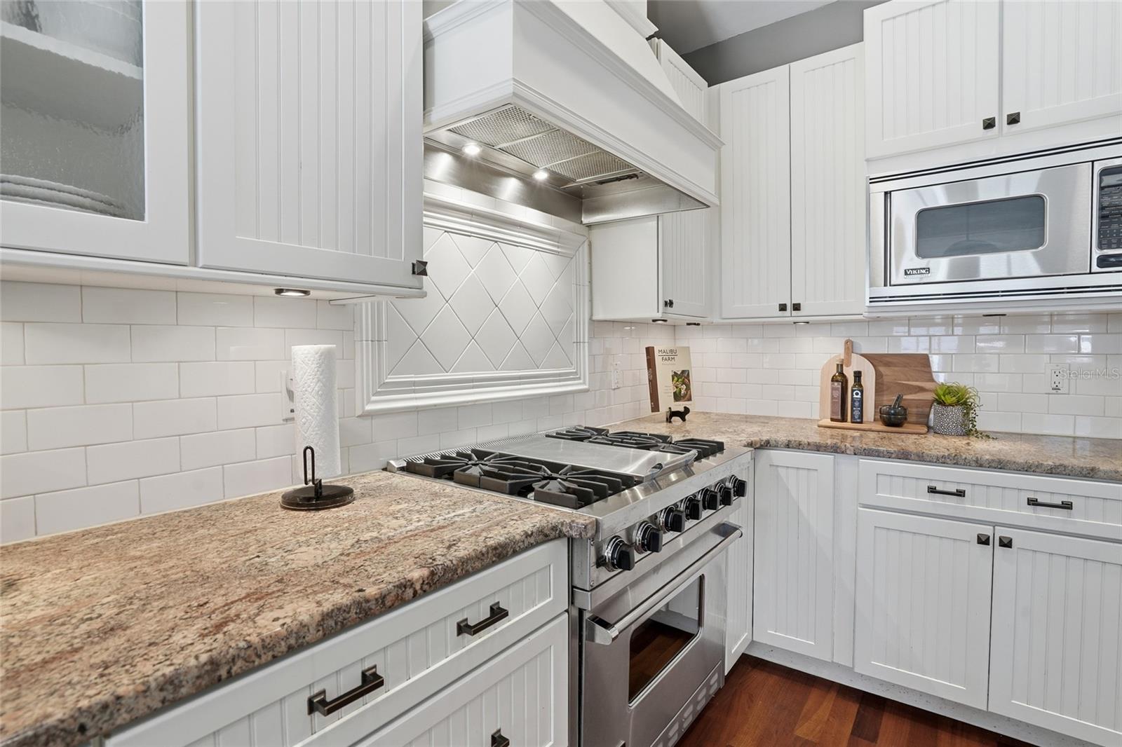 kitchen with viking appliances