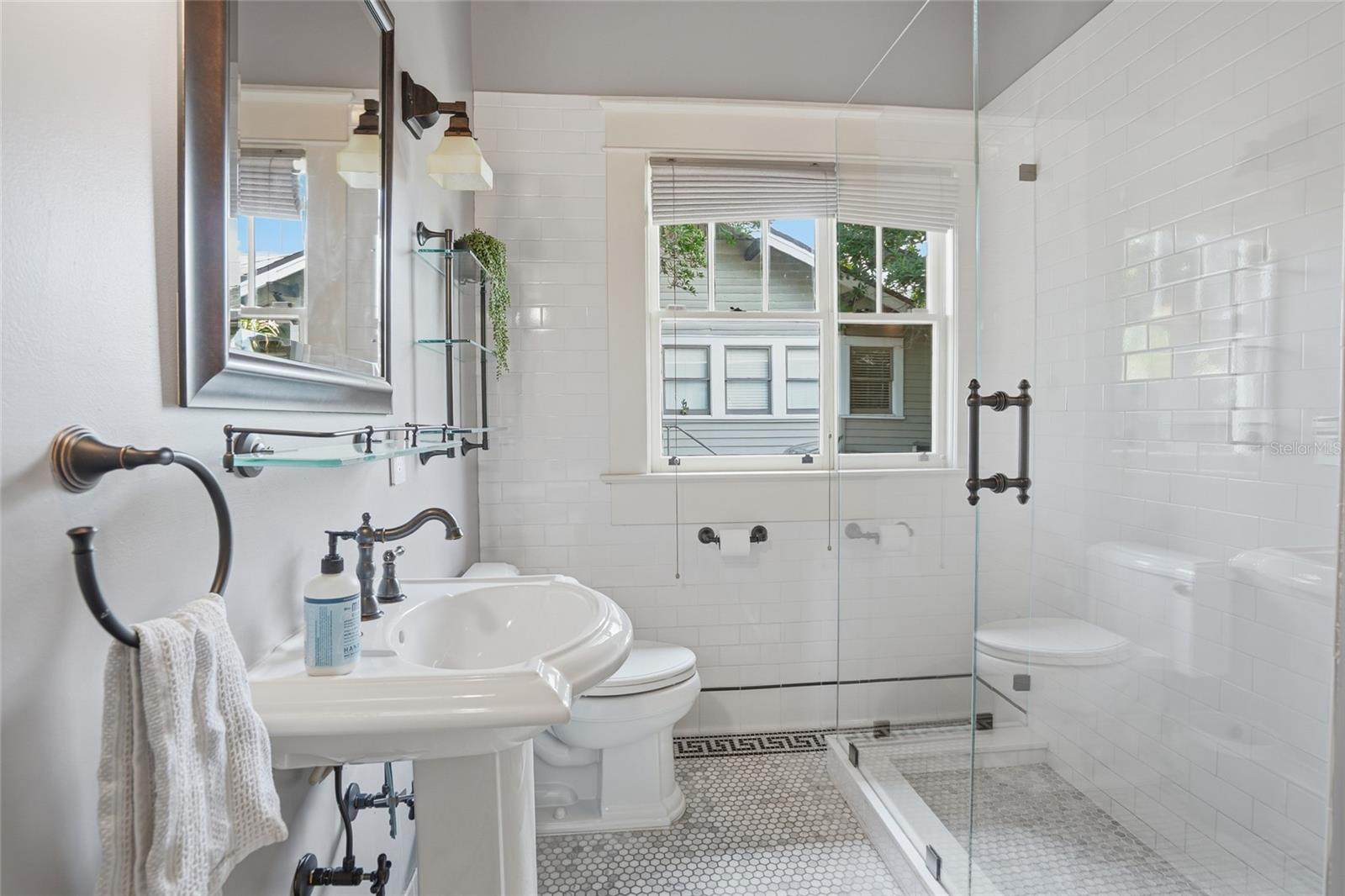junior bathroom with walk in shower