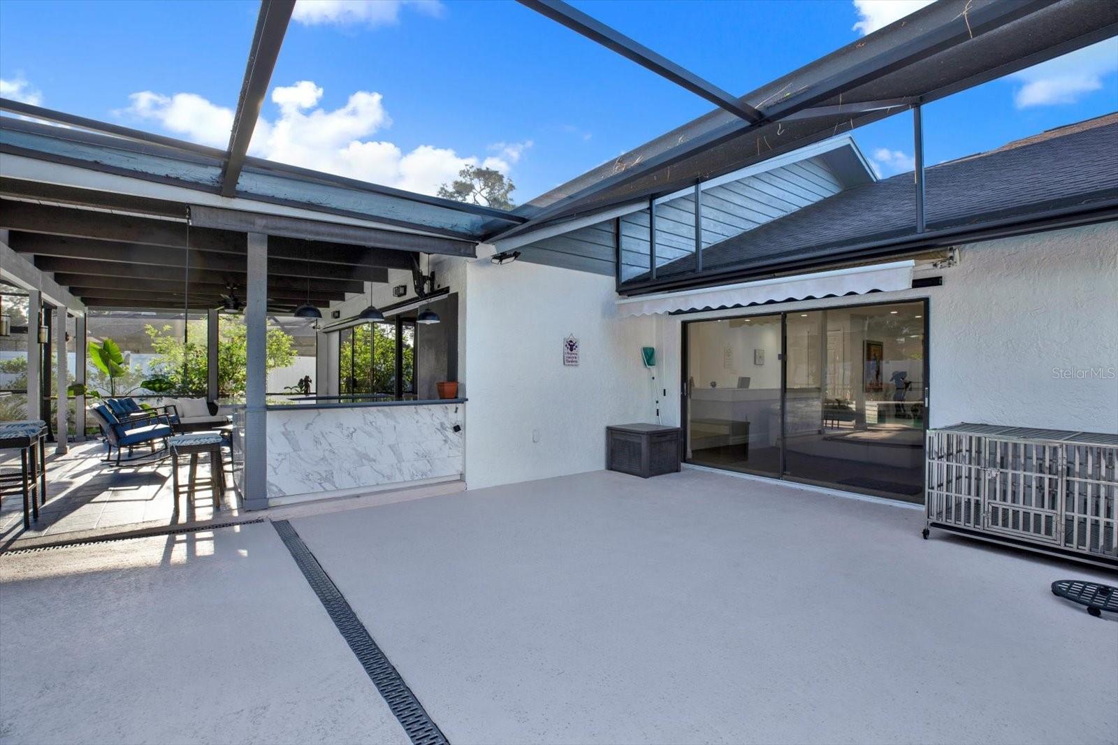 Additional patio space