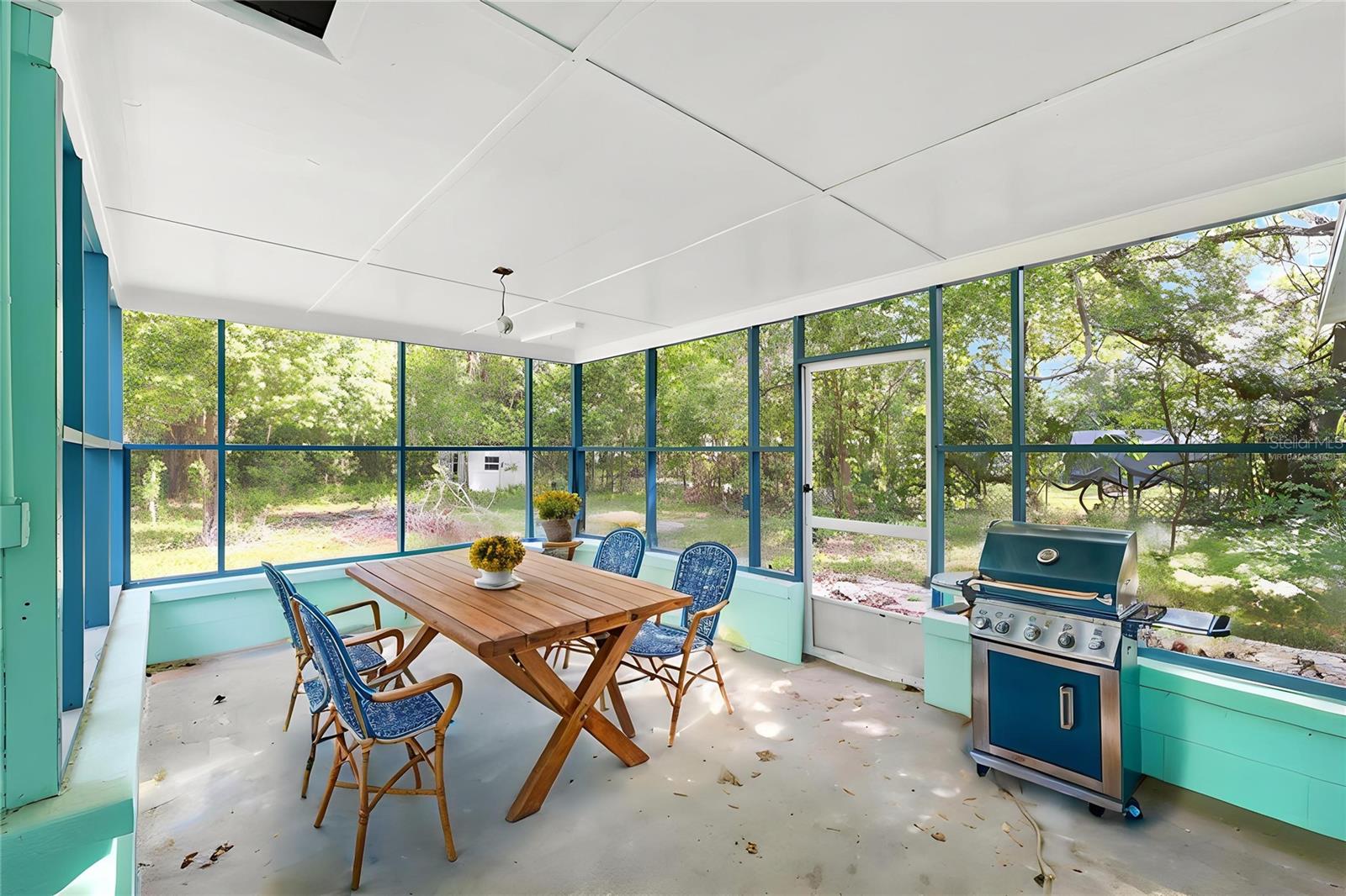 Rear Porch- Virtually Staged