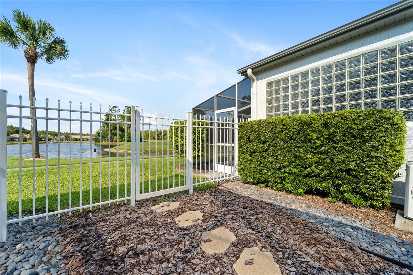 Courtyard Entrance with Peek of Water View