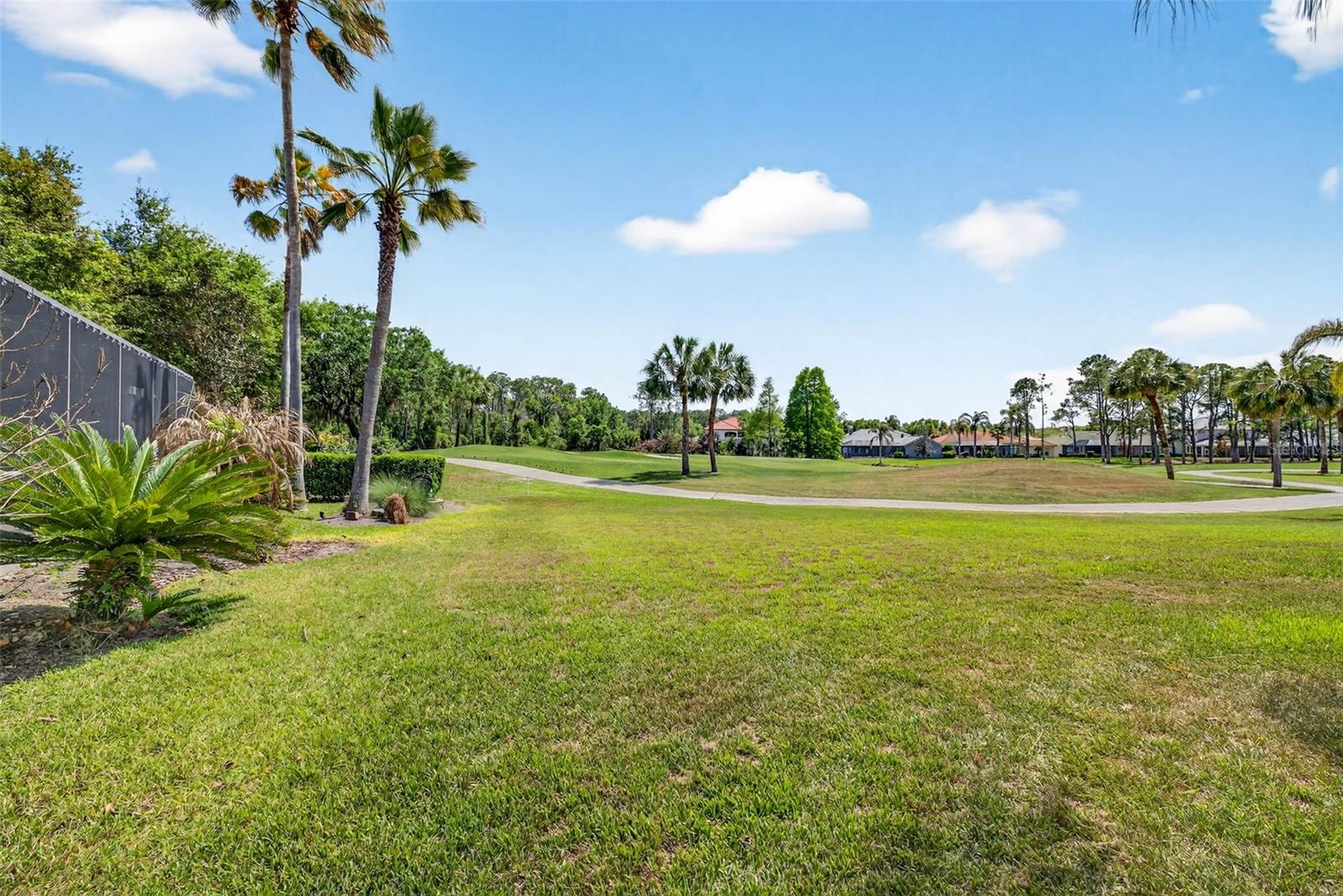 Private views of the golf course